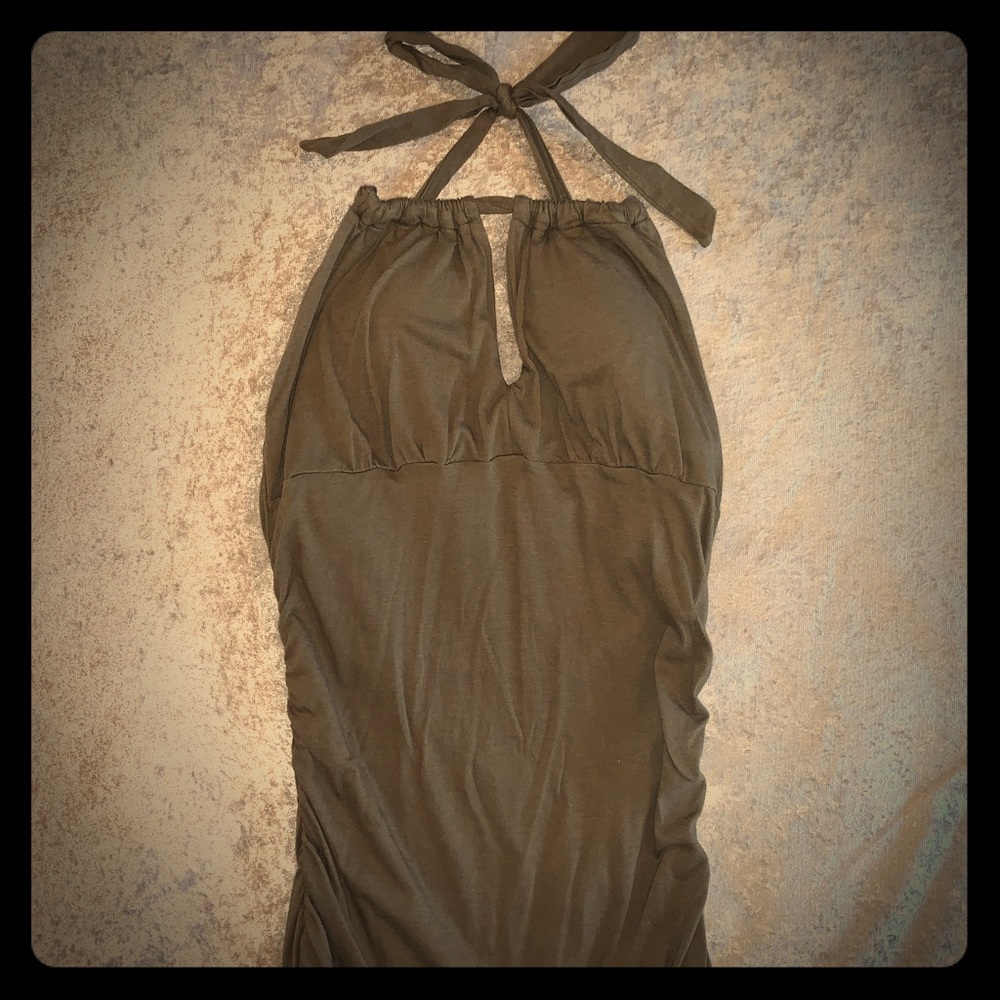 Built in bra halter top